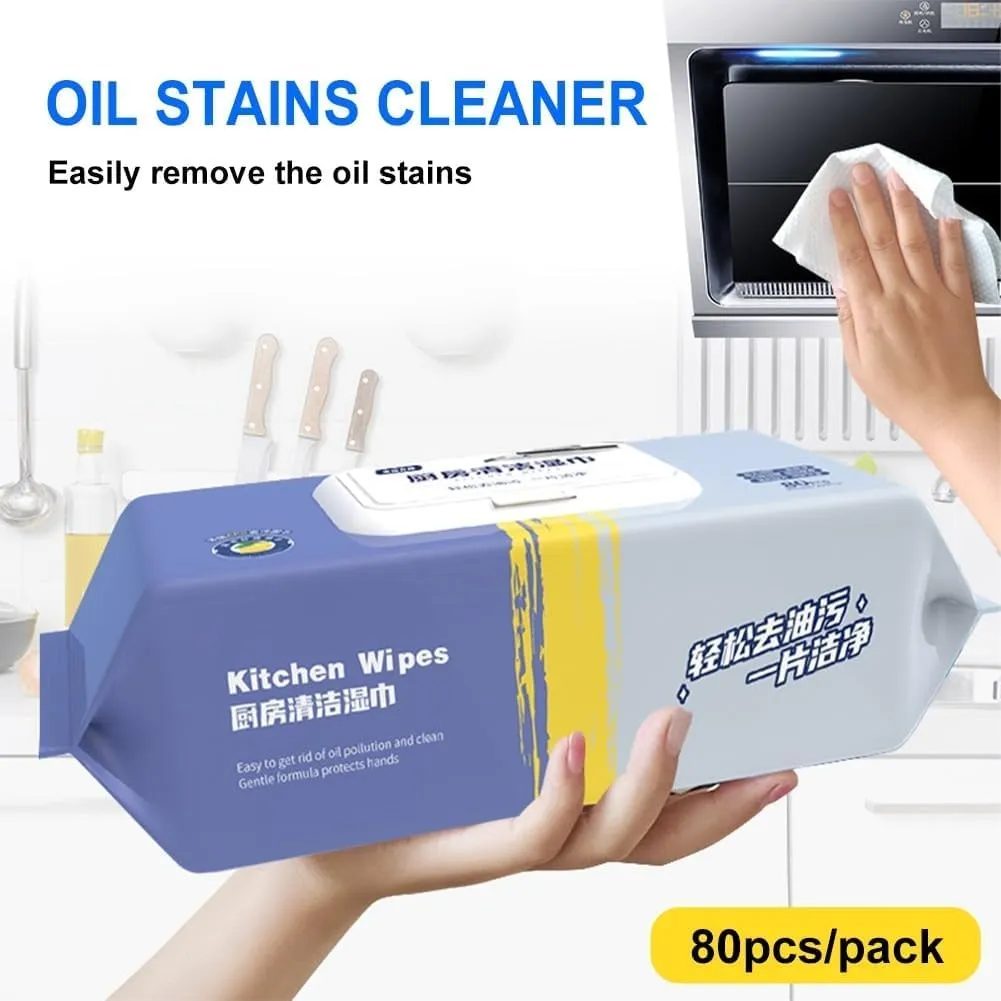 3098 Kitchen Cleaning Wet Wipes- XL size – 80 Wipes