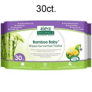 Aleva Bamboo Baby Wipes - 30ct