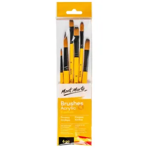 Artist Brush 6pc Flat Brush