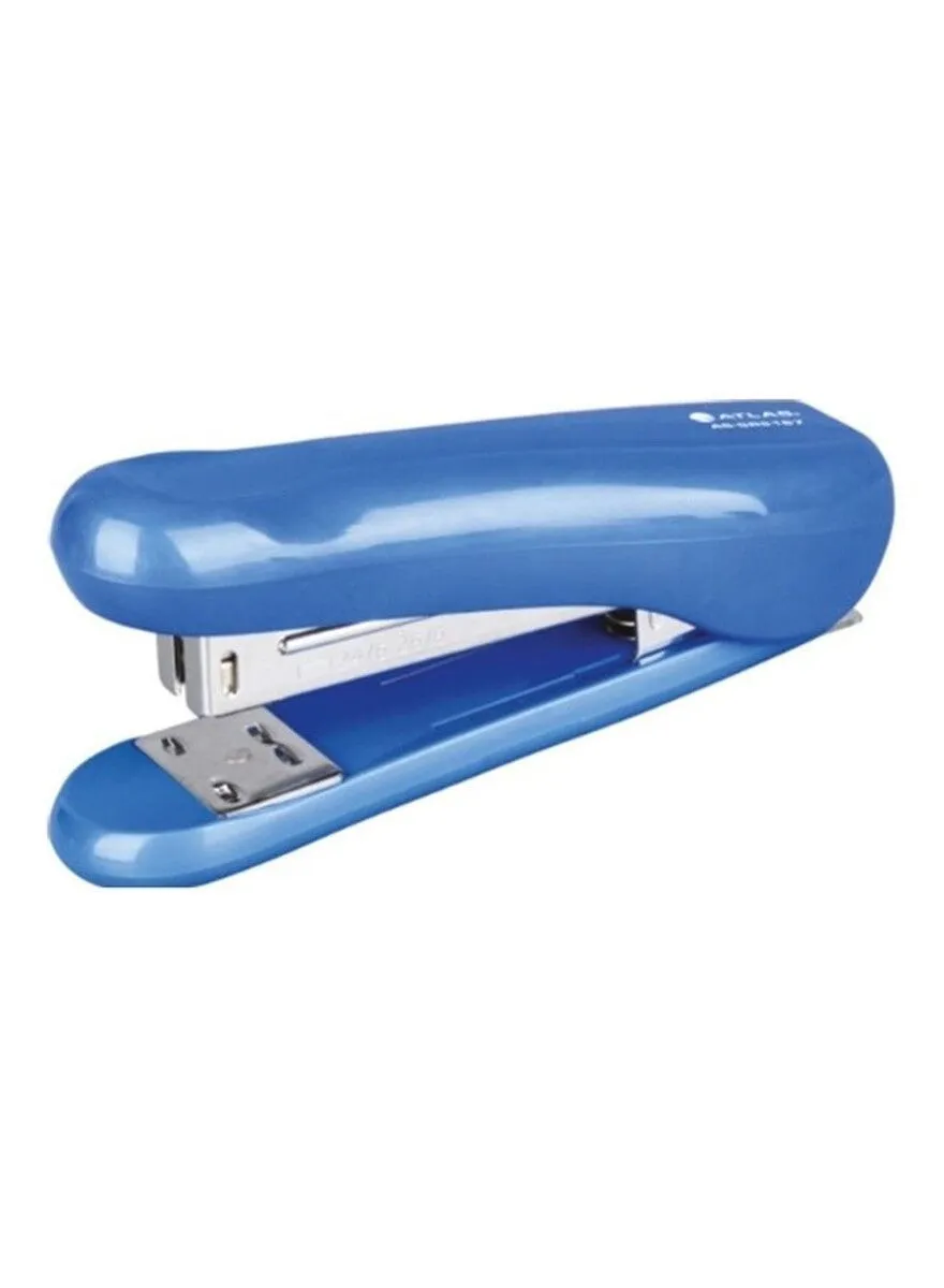 Atlas Half Strip Metal Stapler With Staple Blue