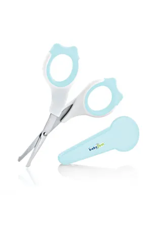 Babyjem 2-Piece Nail Scissors with Case Set for Babies, Newborn, Blue, 0 Months 