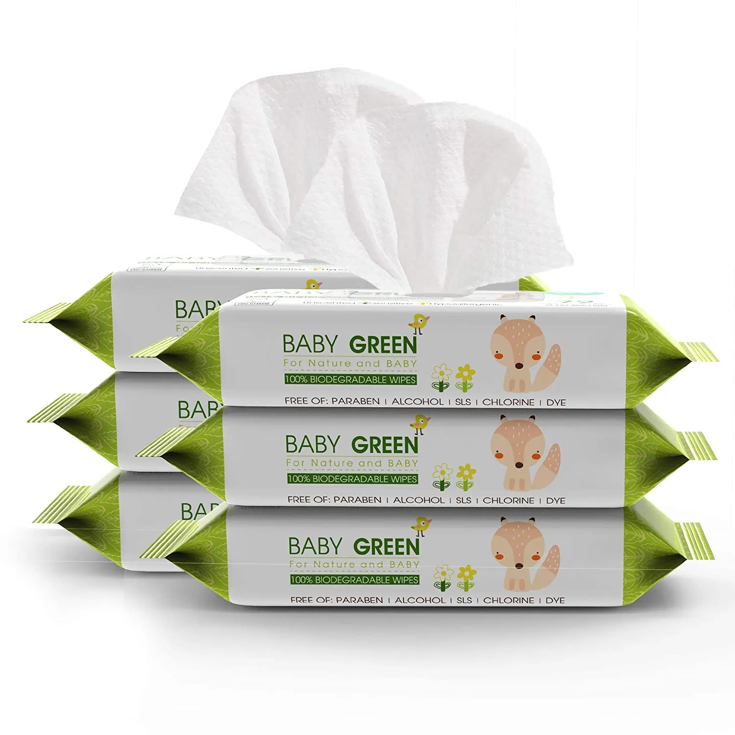 Biodegradable Baby Wipes Unscented