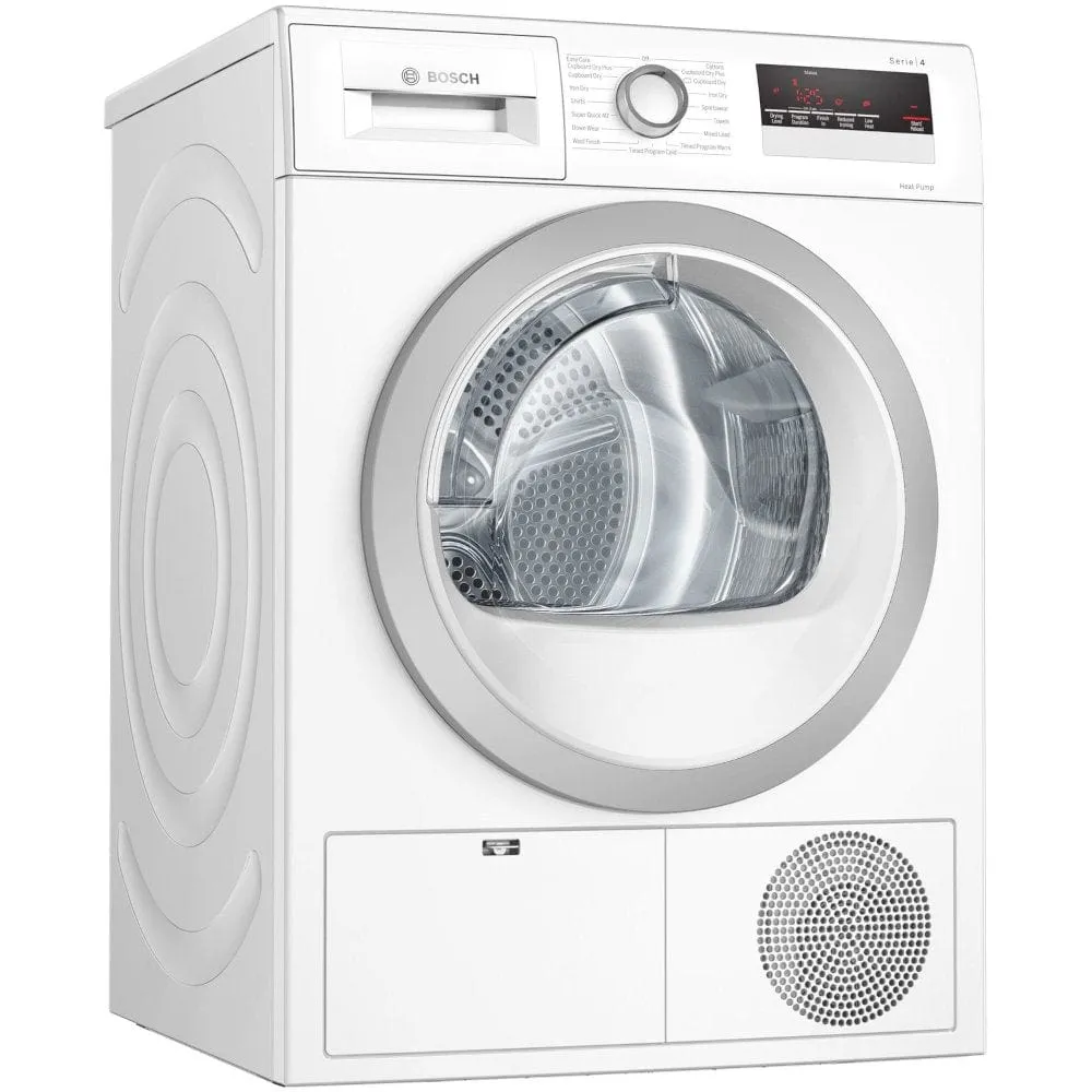 Bosch Serie 4 WTH85222GB 8Kg Heat Pump Tumble Dryer - White