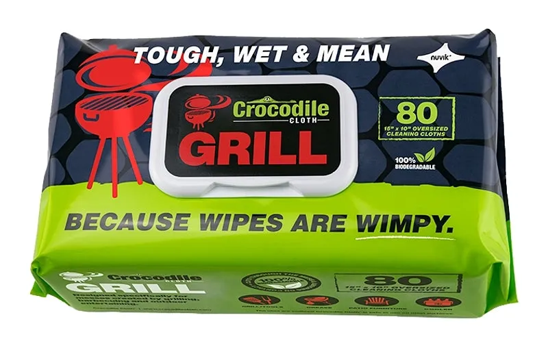 Crocodile Cloth Consumer 6600 Grill Cleaning Cloth, 15 in L, 10 in W :PK80: QUANTITY: 8