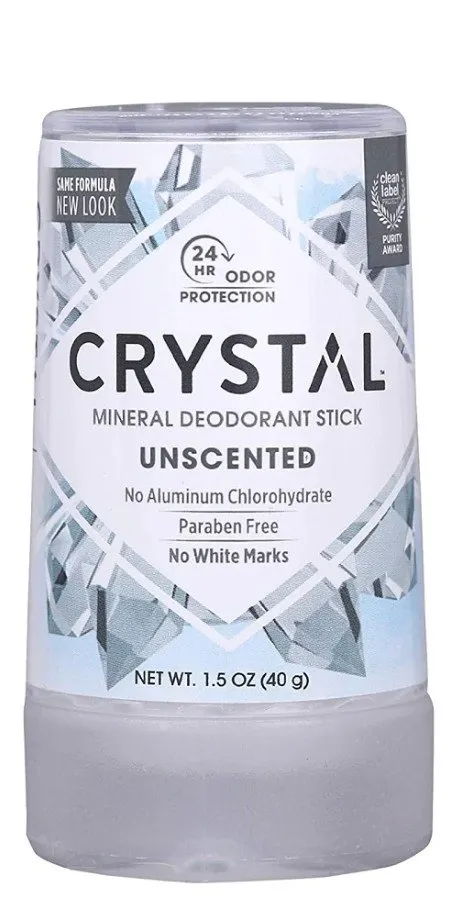 Crystal Body Deodorant Mineral Deodorant Travel Stick Unscented 1.5 oz Stick