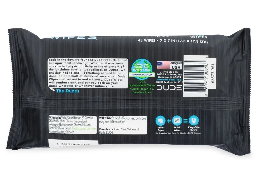 Dude Wipes 48 Pieces