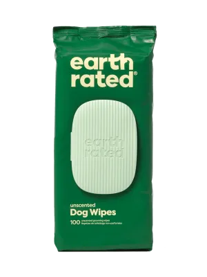 Earth Rated Plant-Based Dog Grooming Wipes