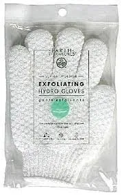 Earth Therapeutics Exfoliating Hydro Gloves-White 1 Set