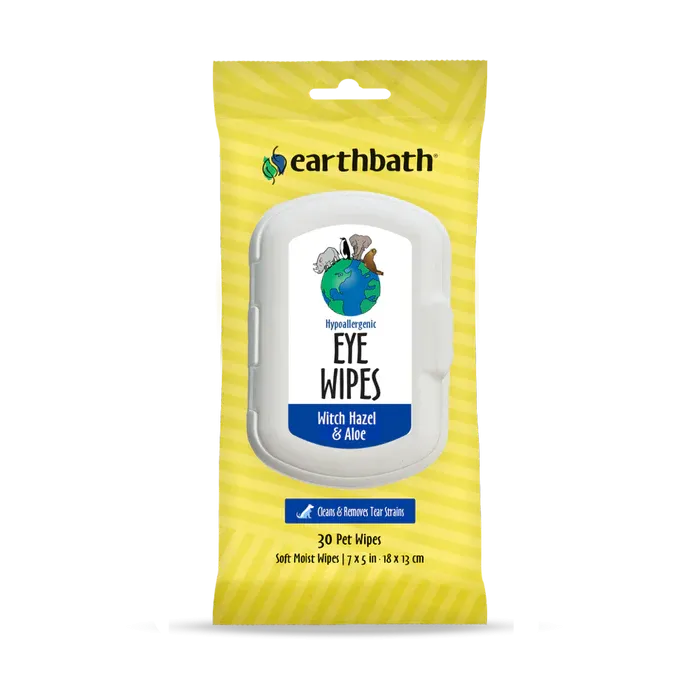 Earthbath Wipes Eye (Witch Hazel & Aloe) CLEARANCE FINAL SALE