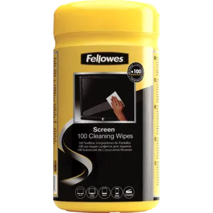 Fellowes 100 Screen Cleaning Wipes