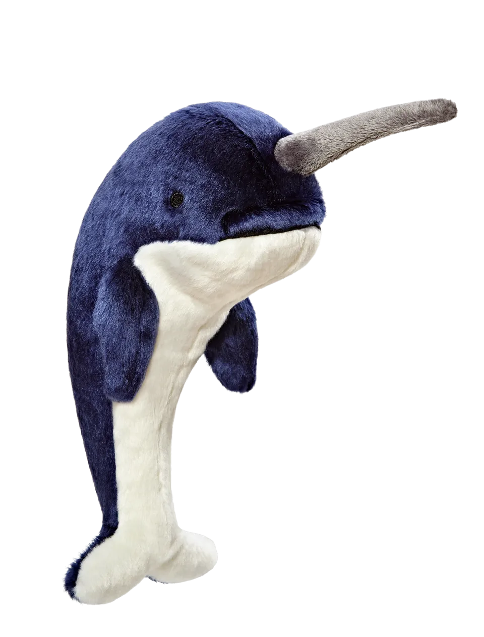 Fluff & Tuff Bleu Narwhal Plush Dog Toy - Wholesale