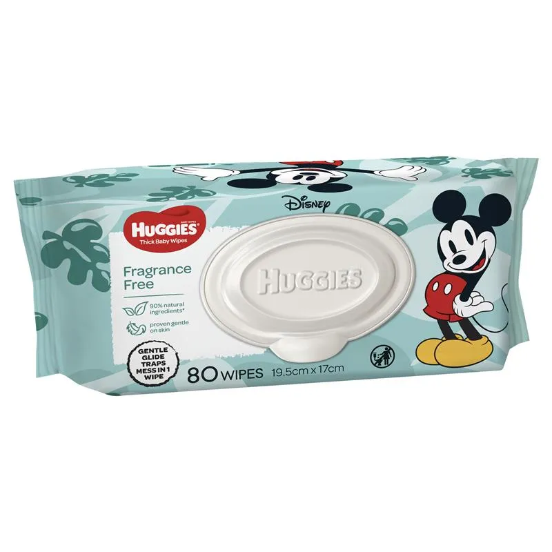 Huggies® Essentials Wipes Fragrance Free  (Packet 80)