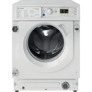 Indesit BIWDIL75148UK Integrated Washer Dryer, 7kg/5kg, 1400 Spin, White, E Rated