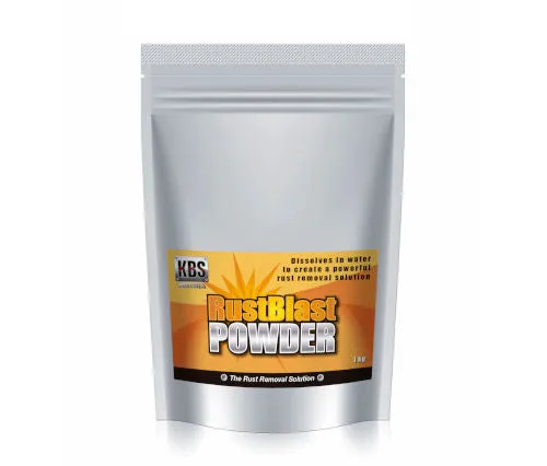 KBS Rust Blast 1kg Powder Water Soluble Rust Remover 1:19 Ratio