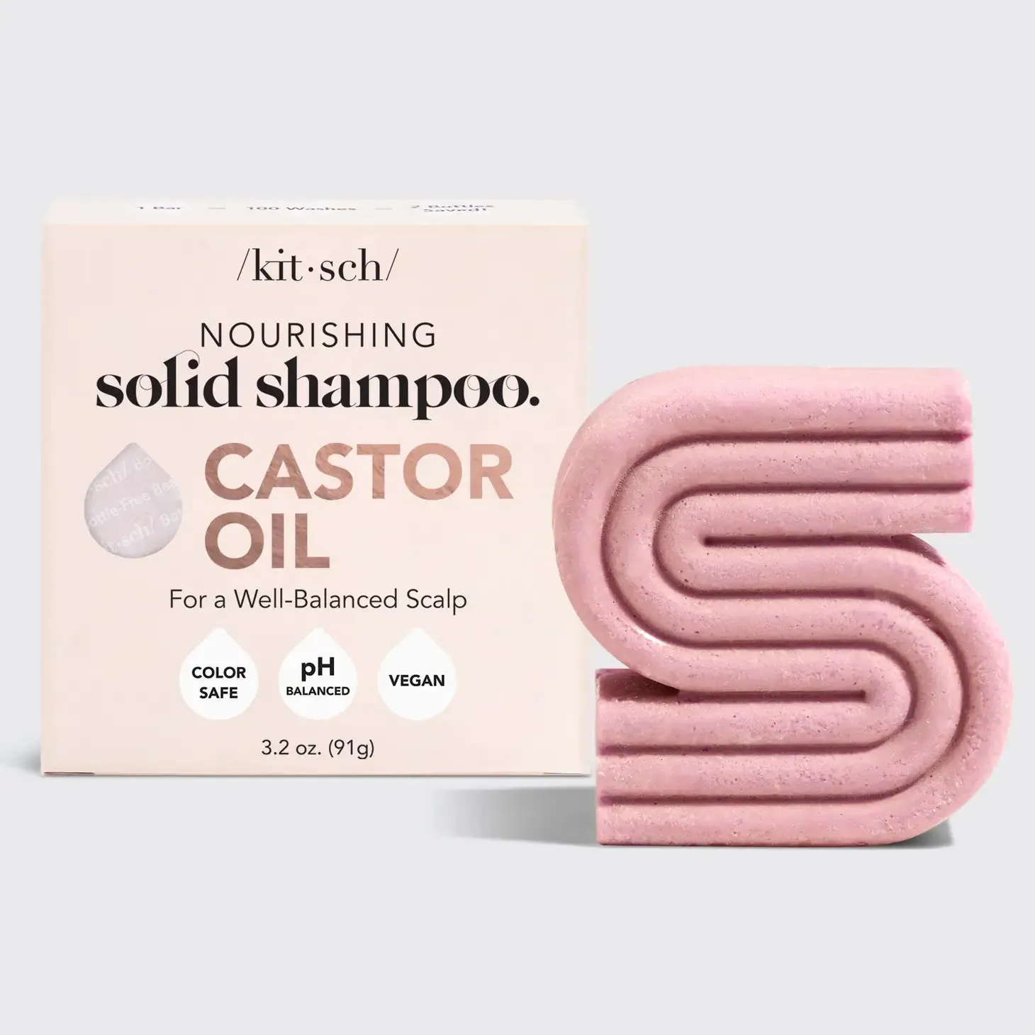 Kitsch Castor Oil Nourishing Shampoo Bar