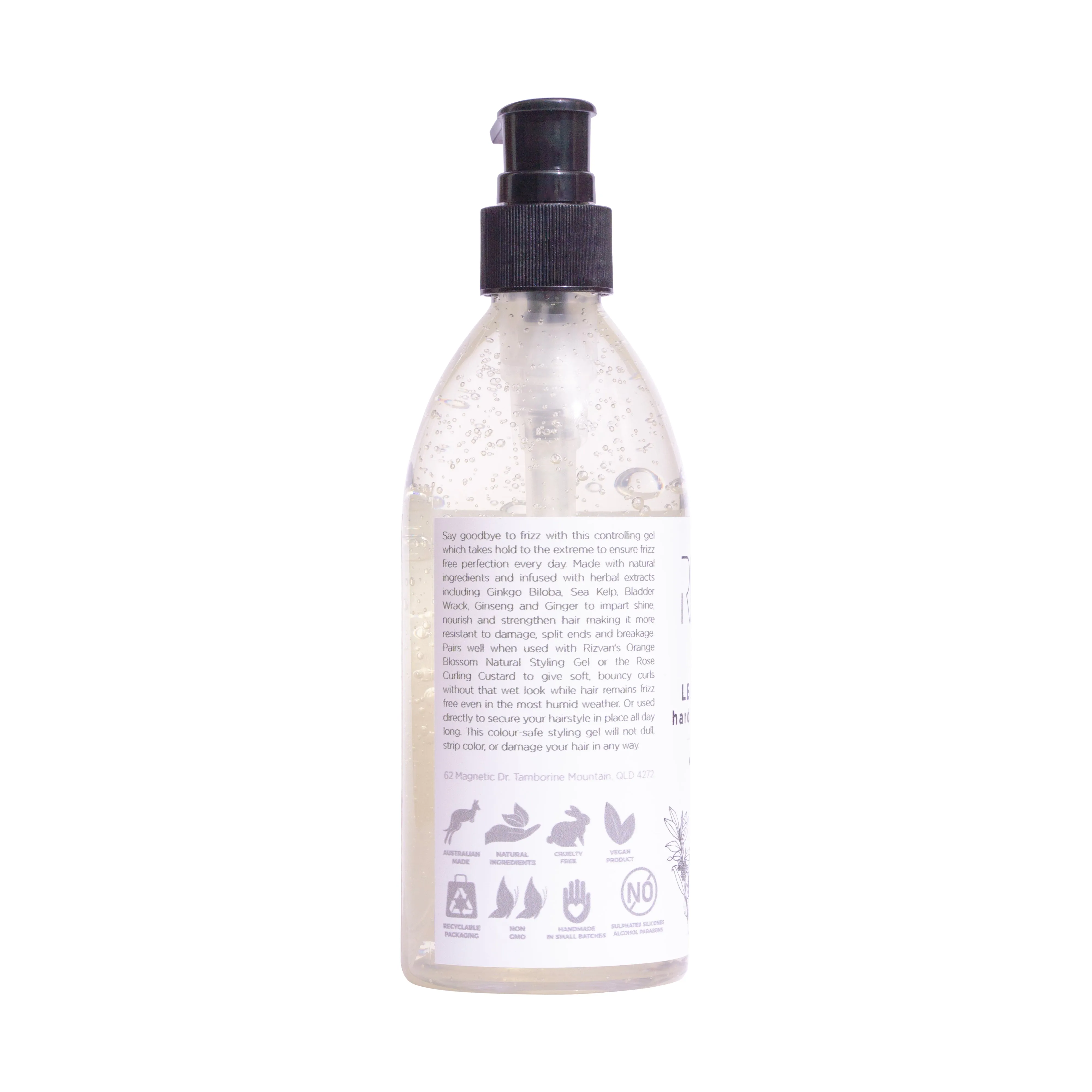 Lemon Myrtle Hard Hold Gel - 300ml