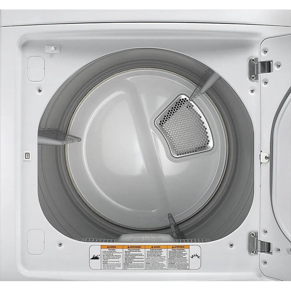 LG - 7.3 Cu. Ft. 8 Cycle Electric Dryer - White