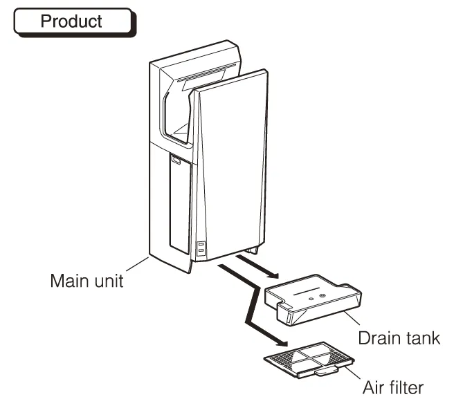 Mitsubishi® Jet Towel™ SLIM Hand Dryer (Dark Grey) JT-SB216JSH2-H-NE High-Voltage (9th Generation)