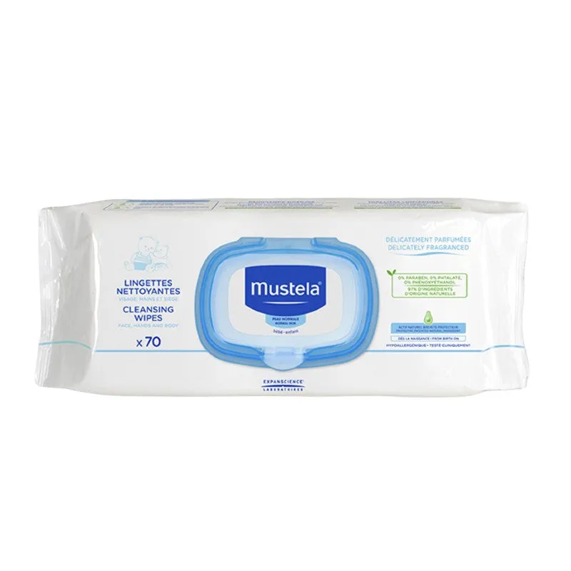 Mustela Cleansing Wipes Delicately Fragranced