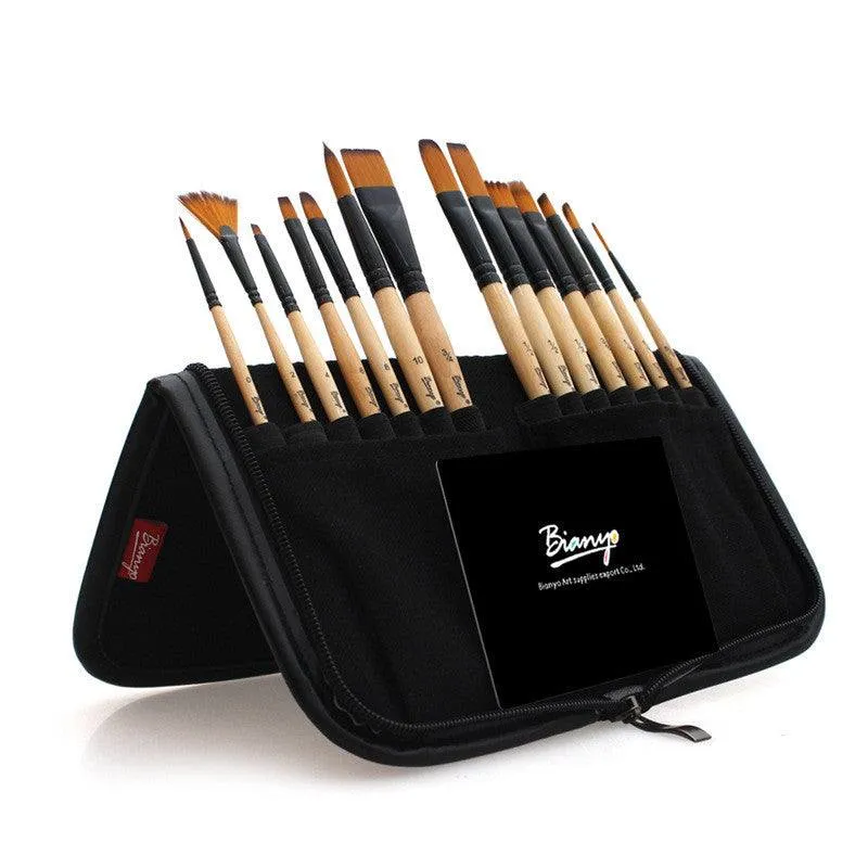 Paintbrush Set and Canvas Bag - Bianyo