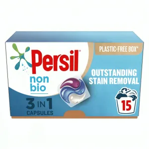 Persil 3-in-1 Non Bio Capsules, 15 Washes