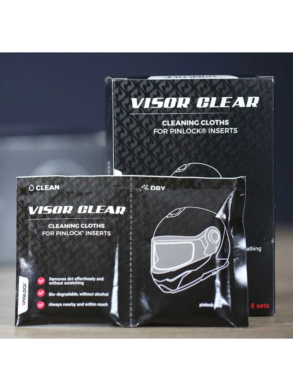 Pinlock Visor Clear Wipes