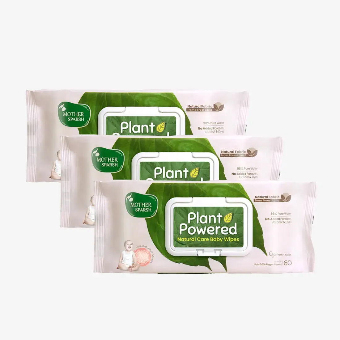 Plant Powered Baby Wipes - Grapefruit