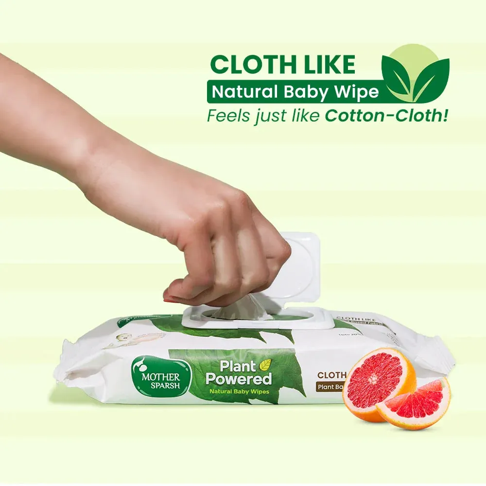 Plant Powered Baby Wipes - Grapefruit