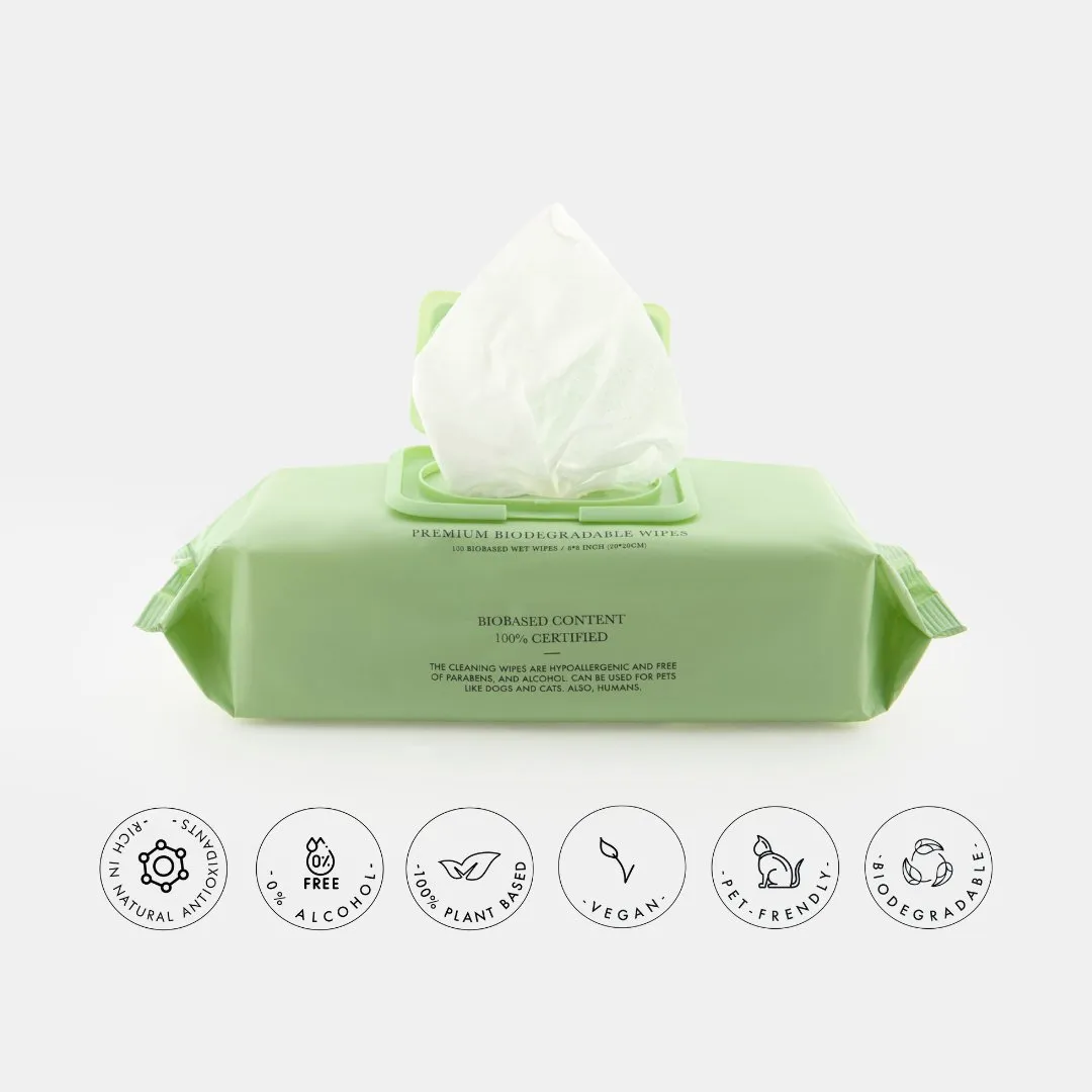 Premium Wipes - Biodegradable and Plant-Based