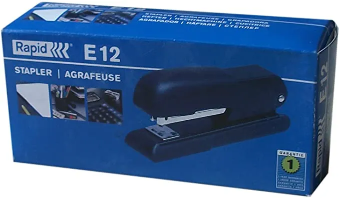 Rapid E12 Economy Stapler 24-26/6 BK 25Sheets Black