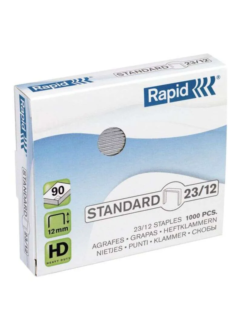 Rapid S23/12 Heavy Duty Standard Staples 60 to 90 Sheets