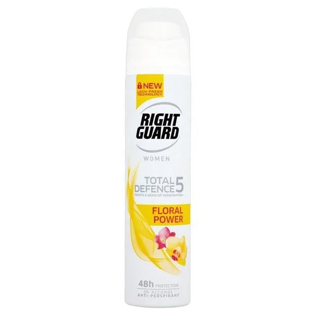 Right Guard Deodorant Spray Total Defence 5 Floral Power 250 ml