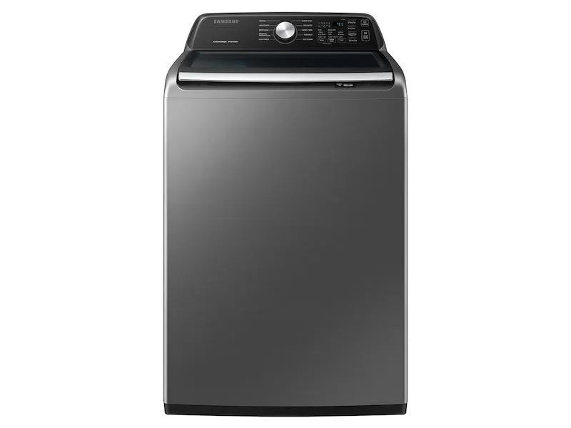 Samsung WA44A3405AP 4.4 cu. ft. Top Load Washer with ActiveWave™ Agitator and Active WaterJet in Platinum