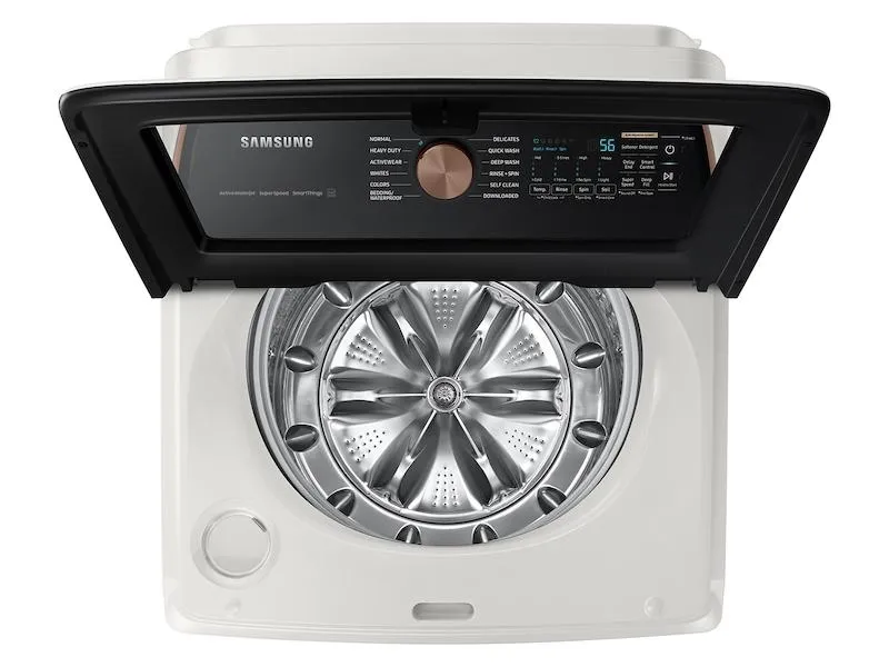 Samsung WA55CG7500AE 5.5 cu. ft. Extra-Large Capacity Smart Top Load Washer with Auto Dispense System in Ivory